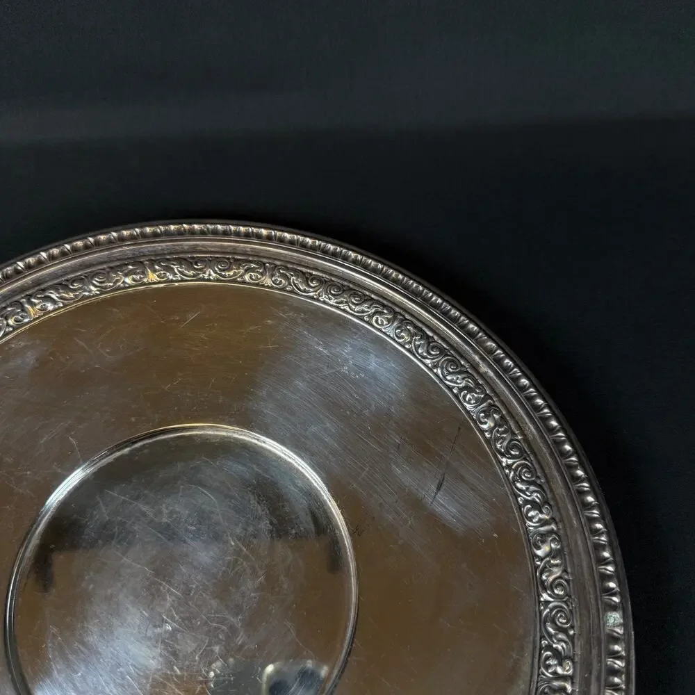 Vintage Reed & Barton 10.5” Dinner Plate #1201 Silver Plated